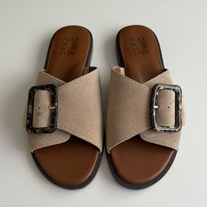 Naturalizer forrest slide sandal, ivory cream, size 6